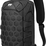 OZUKO Sling Backpack USB Anti-Theft Men'S Chest Bag Casual Shoulder Bag
